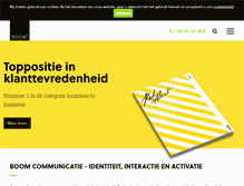 Tablet Screenshot of boomcommunicatie.nl
